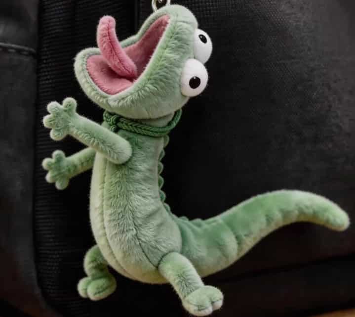 The Little Lizard Plush Pendant: Cute & Quirky On-the-Go Decor