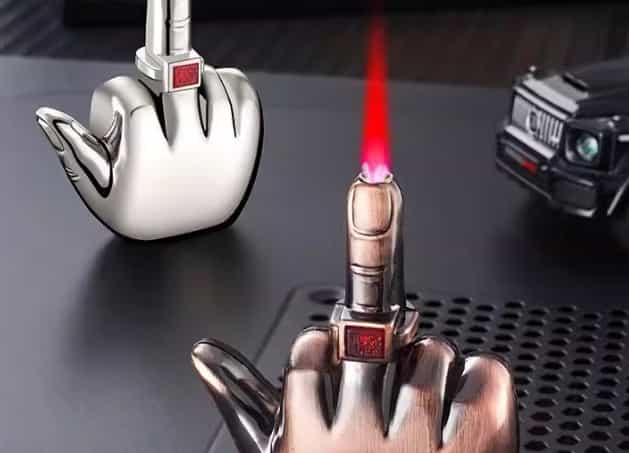 Middle Finger Windproof Lighter: Bold Personality for Daily Use