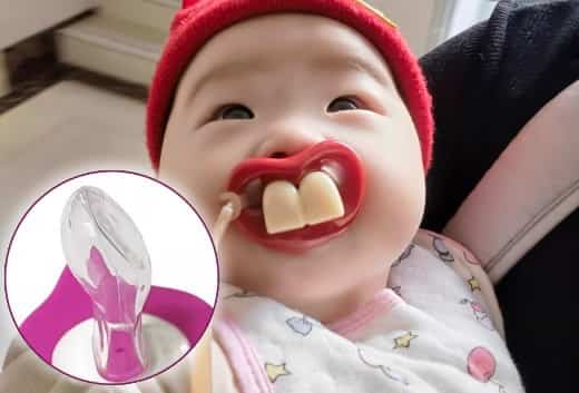 Big Mouth Funny Pacifier: Hilarious Gag Gift for Babies & Parties