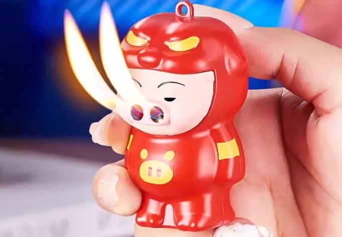 Pig Nose Double Fire Lighter: Cute and Functional Novelty Lighter