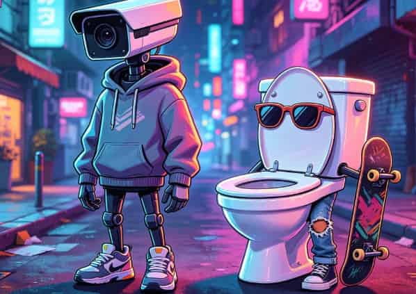 Stylish Skibidi Toilet & Camera Man: Viral Trendy Collectible Figures