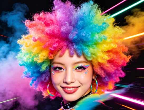 Super Cool Cute Afro Wig: Epic Y2K Non-mainstream Vibe