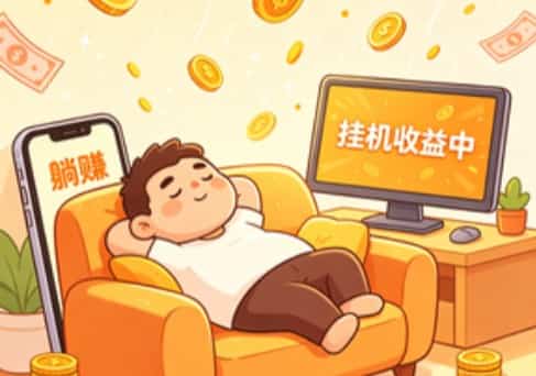 懒人赚钱全方案（分 4 档：纯挂机零操作、每日半小时轻活、一次制作长期躺赚、极低