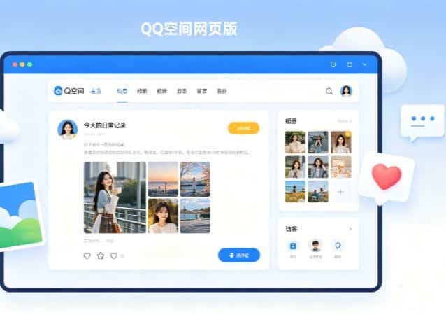 QQ 空间网页版完整使用指南：免安装社交动态