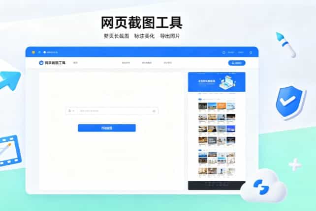 网页截图纯净官方工具完整合集指南：无广告无水印在线截取网页