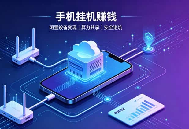 手机挂机赚钱正规平台全解｜网心云 / 红手指官方网站，自动刷广告挂机 APP